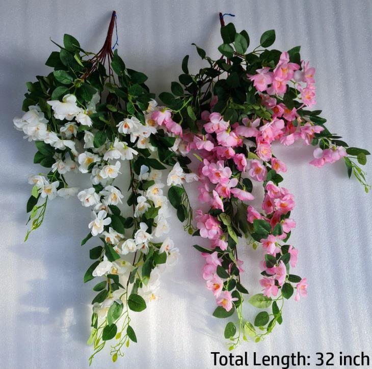 Artificial Hanging Bunch Cherry Blossom