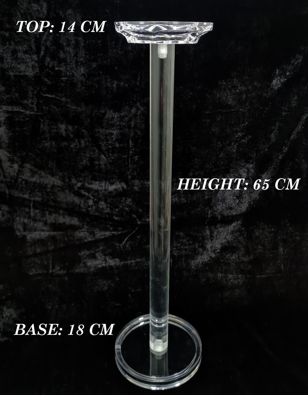 65 cm acrylic candle holder