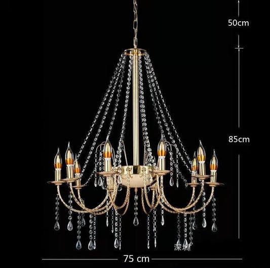 10-Arms Metal Chandelier