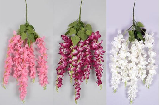 Artificial Hanging Orchid Bunch x 5 HQ