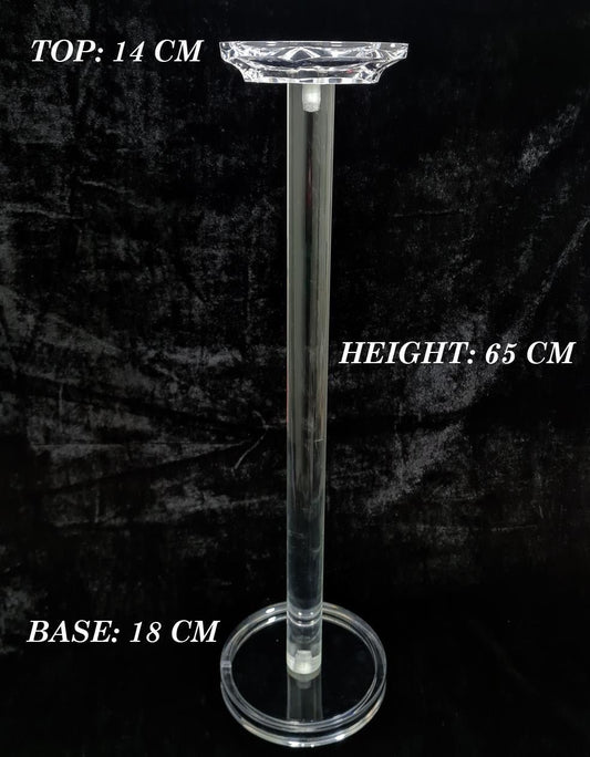65 cm acrylic candle holder