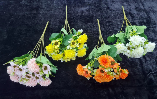 Artificial Daisy Ball Mum Bunch x 7 Flower