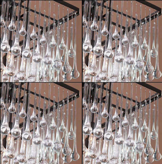 Decorative Water Drop Hanging - Durable PVC Design - 5.5 inch