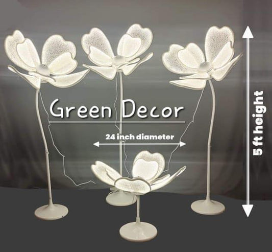LED metal flower lights stand
