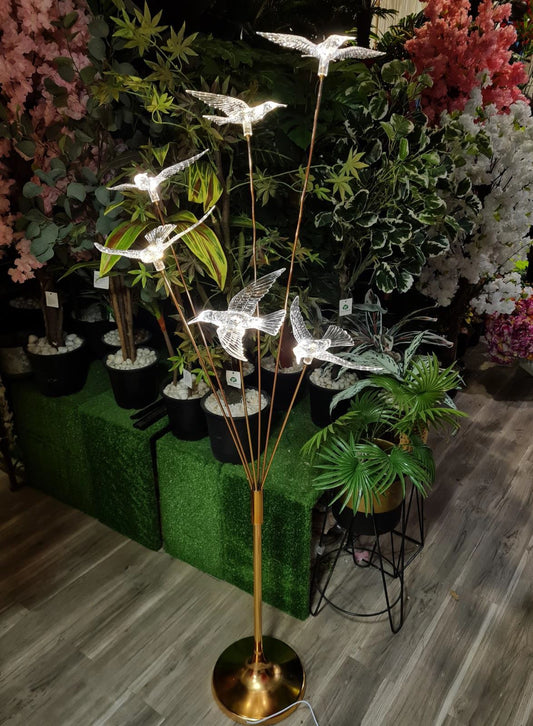 6 LED Bird Light on Metal Stand – Modern Home Décor Lighting