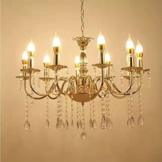 Metal Chandelier 10 bulb