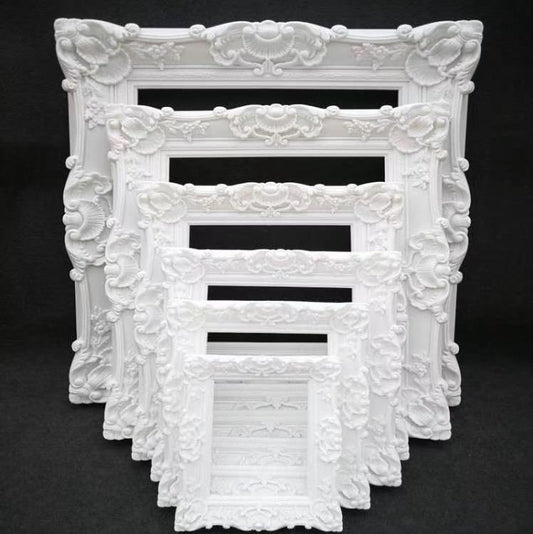 white wall frames – set of 6 for gallery wall